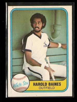 1981 Fleer baseball card #346 Harold Baines RC NM/M Chicago White Sox