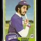 1981 Topps Baseball card #347 Harold Baines RC NM/M Chicago White Sox