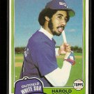 1981 Topps Baseball card #347 (B) Harold Baines RC EX/NM Chicago White Sox