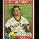 1981 Topps Baseball card #300 (C) Paul Molitor NM Milwaukee Brewers