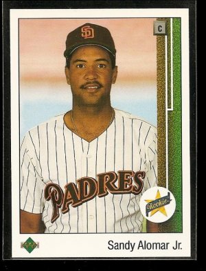 1989 Upper Deck baseball card #5 Sandy Alomar Jr. NM/M San Diego Padres