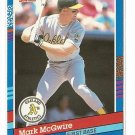 1992 Donruss baseball card #105 Mark McGwire NM/M Oakland A's