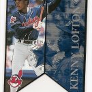 1997 Leaf baseball card #1962/2500 Kenny Lofton Banner Season diecut card NM/M