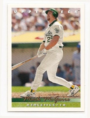 1993 Upper Deck baseball card #566 Mark McGwire NM/M Oakland A's
