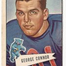1952 Bowman LARGE football card #19 George Connor VG/EX  Chicago Bears