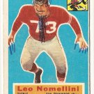 1956 Topps football card #74 Leo Nomellini GOOD (extra artwork added) San Francisco 49ers