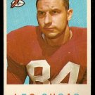1959 Topps football card #154 (B) Leo Sugar VG Chicago Cardinals