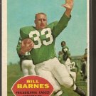 1960 Topps football card #84 Bill Barnes NM Philadelphia eagles