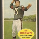 1960 Topps football card #12 Ed Brown VG Chicago Bears