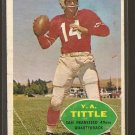 1960 Topps football card #113 Y. A. Tittle Good San Francisco 49ers