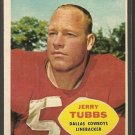 1960 Topps football card #38 Jerry Tubbs EX Dallas Cowboys