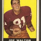 1961 Topps football card #126 Joe Walton NM Washington Redskins