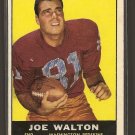 1961 Topps football card #126 (B) Joe Walton G/VG (ink on front) Washington Redskins