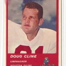 1963 Fleer football card #42 Doug Cline EX/NM (ink smudge) Houston Oilers