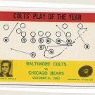 1964 Philadelphia (Philly) football card #14 Don Shula MINT Baltimore Colts vs Chicago Bears