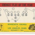 1964 Philadelphia (Philly) football card #112 (C) Norm Van Brocklin Minnesota Vikings LA Rams EX