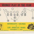 1964 Philadelphia (Philly) football card #112 (B) Norm Van Brocklin Minnesota Vikings LA Rams EX
