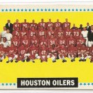 1964 Topps football card #88 Houston Oilers team card VG/EX