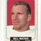 1964 Topps football card #120 Bill Mathis EX/Nm New York Jets