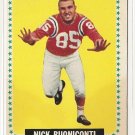 1964 Topps football card #3 Nick Buoniconti EX Boston Patroits