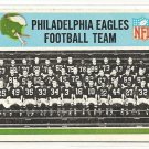1966 Philadelphia (Philly) football card #131 Philadelphia Eagles Team card VG