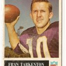 1965 Philadelphia (Philly) football card #110 Fran Tarkenton G/VG Minnesota Vikings