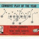 1965 Philadelphia (Philly) football card #56 Tom Landry  G+ Dallas Cowboys New York Giants