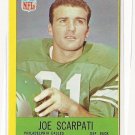 1967 Philadelphia (Philly) football card #141 Joe Scarpati Nm Philadelphia Eagles