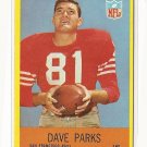 1967 Philadelphia (Philly) football card #176 Dave Parks EX/NM San Francisco 49ers