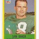 1967 Philadelphia (Philly) football card #134 Sam baker EX Philadelphia eagles