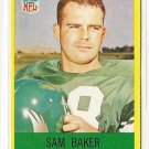 1967 Philadelphia (Philly) football card #134 (B) Sam Baker EX Philadelphia eagles