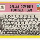 1967 Philadelphia (Philly) football card #49 (B) Dallas Cowboys Team card GOOD