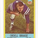 1967 Philadelphia (Philly) football card #16 Ordell Braase EX/NM Baltimore Colts