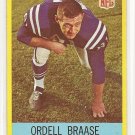 1967 Philadelphia (Philly) football card #16 (B) Ordell Braase NM Baltimore Colts