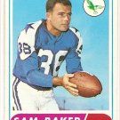 1968 Topps football card #32 Sam Baker NM Philadelphia Eagles