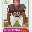 1968 Topps football card #162 Mike Ditka NM Philadelphia Eagles