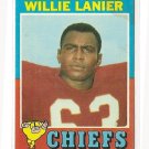 1971 Topps football card #114 Willie Lanier VG Kansas City Chiefs