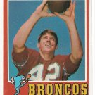 1971 Topps football card #9 Bill Van Heusan NM Denver broncos