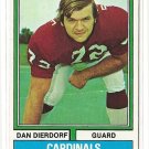1974 Topps football card #32 Dan Dierdorf NM St. Louis cardinals