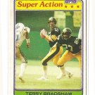 1981 Topps football card #88 Terry Bradshaw Super Action NM