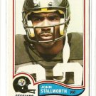 1982 Topps football card #219 John Stallworth EX/Nm Pittsburgh Steelers