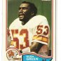 1982 Topps football card #500 Hugh Green Tampa bay Buccaneers