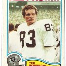 1982 Topps football card #190 Ted Hendricks NM Oakland raiders