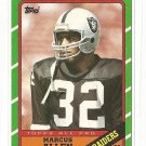 1986 Topps football card #62 Marcus Allen NM/m Oakland raiders