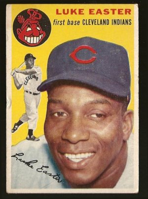 1954 Topps baseball card #23 (B) Luke Easter VG Cleveland Indians
