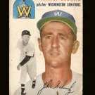1954 Topps baseball card #33 Johnny Schmitz Good condition Washington Senators