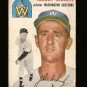 1954 Topps baseball card #33 Johnny Schmitz Good condition Washington Senators