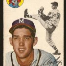 1954 Topps baseball card #59 Gene Conley good condition Milwaukee Braves