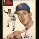 1954 Topps baseball card #82 Milt Bolling VG Boston red Sox