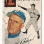1954 Topps baseball card #133 Del Baker fair condition Boston red Sox